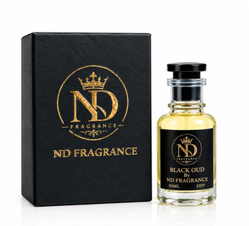 Black Oud 50ML EDP by ND Fragrance with luxury black packaging