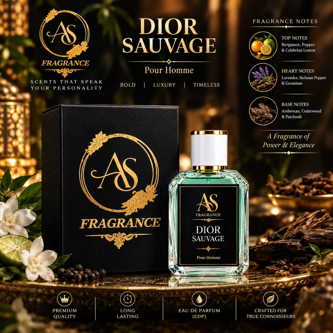 AS Fragrance Dior Sauvage Pour Homme – The Wild & Free Luxury Scent